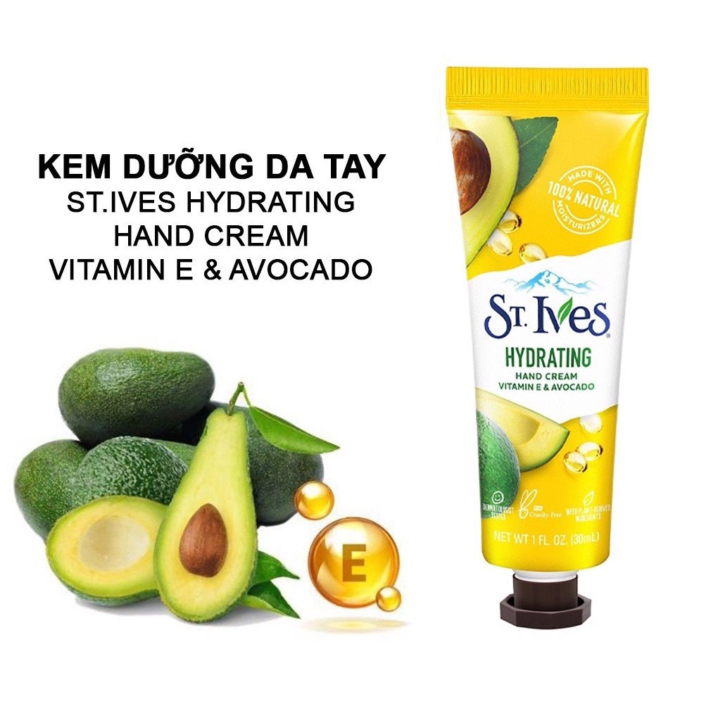 Kem Dưỡng Ẩm Mềm Mịn Da Tay St Ives 30ml