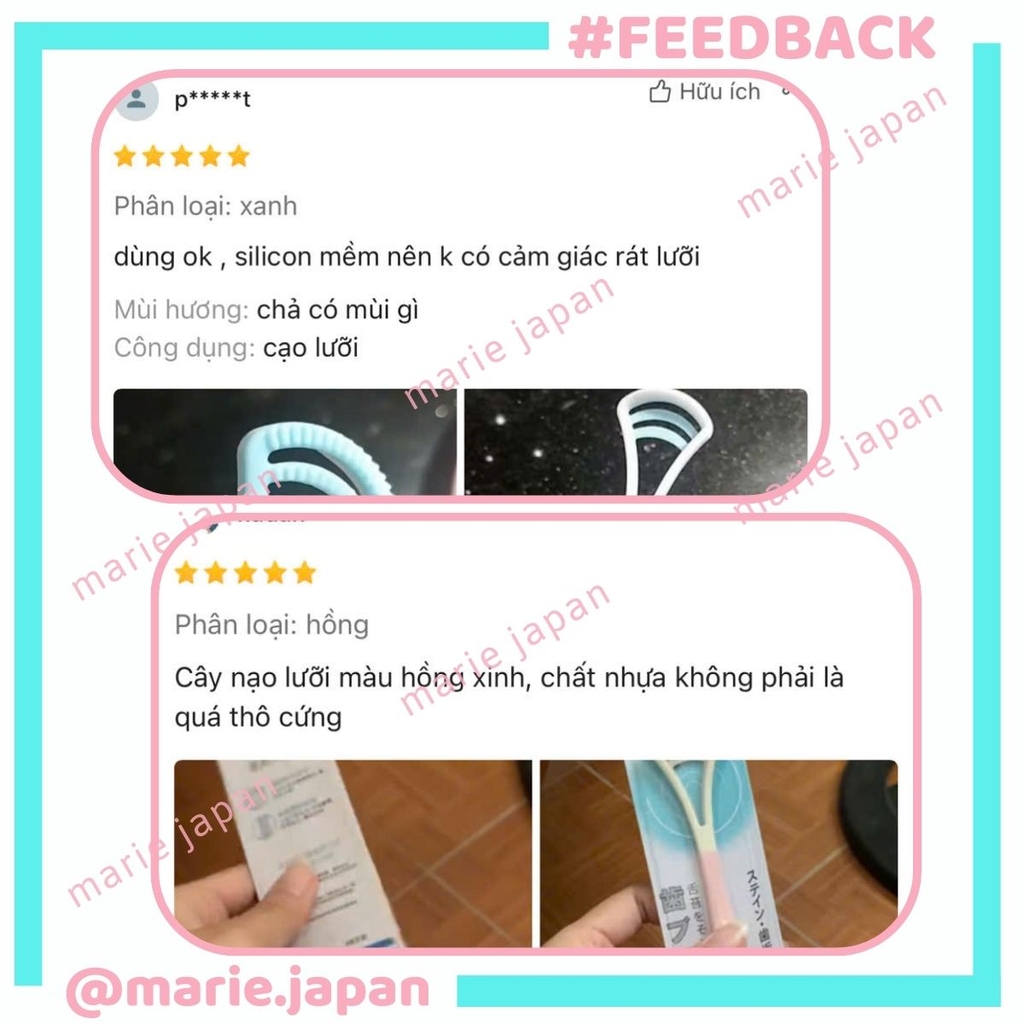 Dụng Cụ Cạo Lưỡi COBQB No.C08 Mềm Mại Làm Sạch Vi Khuẩn Giảm Hôi Miệng