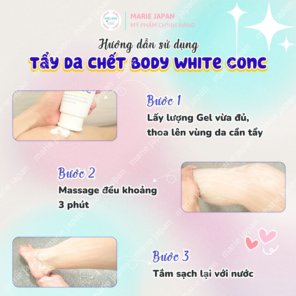 Tẩy TBC White Conc Nhật Bản Tuýp 180g