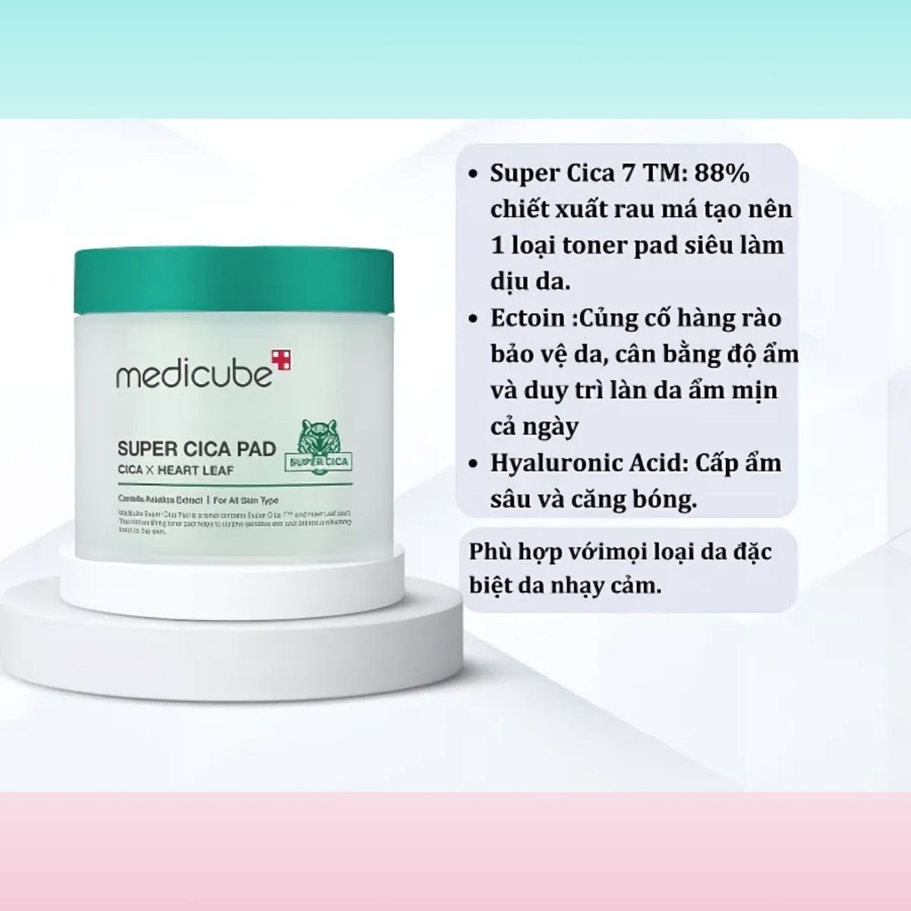 Toner Pad Medicube Zero Pore Pad 2.0 Sạch Sâu Giảm Mụn Đầu Đen Hàn Quốc 155g