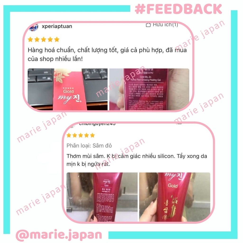Tẩy Tế Bào Chết My Gold Korea Red Giúp Làm Sạch Sáng Da  Ginseng Peeling Gel Nhân Sâm Đỏ Hàn Quốc Tuýp 130ml