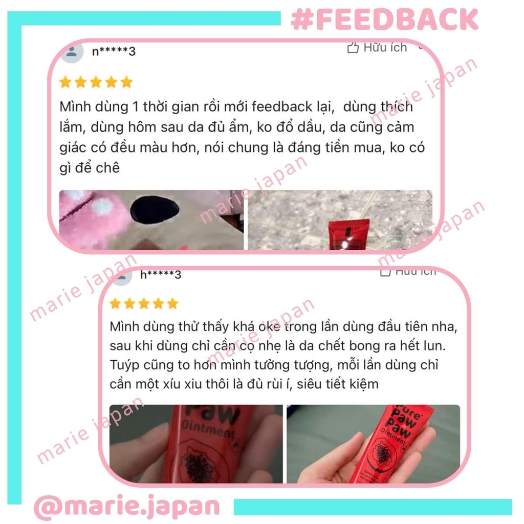 Kem Dưỡng Đa Năng Pure Paw Paw Chiết Xuất Đu Đủ Giảm Khô Nẻ Môi Vết Bỏng Ngứa Ngoài Da Tuýp 25G