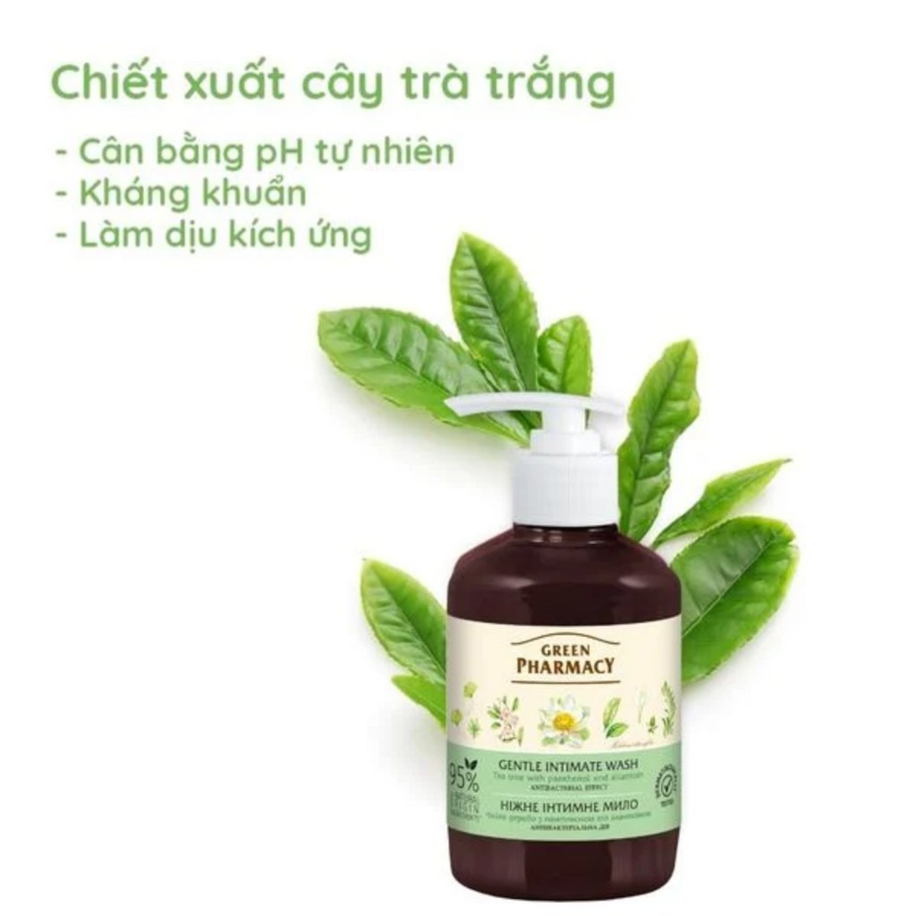 Dung Dịch Vệ Sinh Phụ Nữ Zelenaya Apteka Làm Sạch Lành Tính Dịu Nhẹ Cân Bằng Độ Ph Cô Bé 370ml