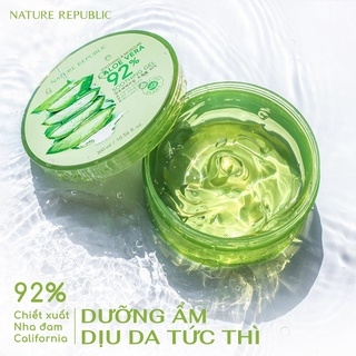Gel Dưỡng Lô Hội Nature Republic Aloe Vera 92% Soothing Gel Hũ 300ml