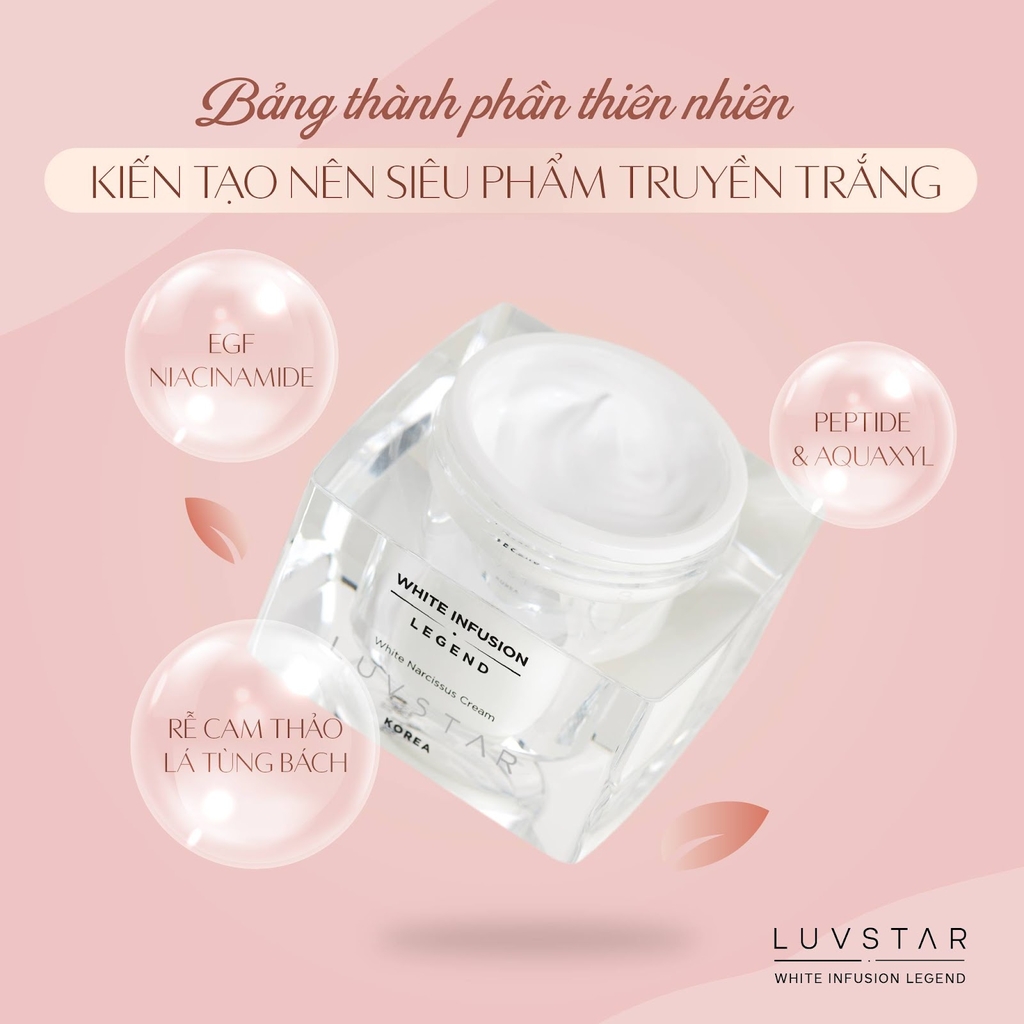 Kem Dưỡng Luvstar White Narcissus Cream Hàn Quốc 55ml