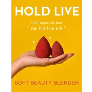 Set 3 Bông Mút HOLD LIVE Soft Beauty Blender Tán Nền Mềm Mịn