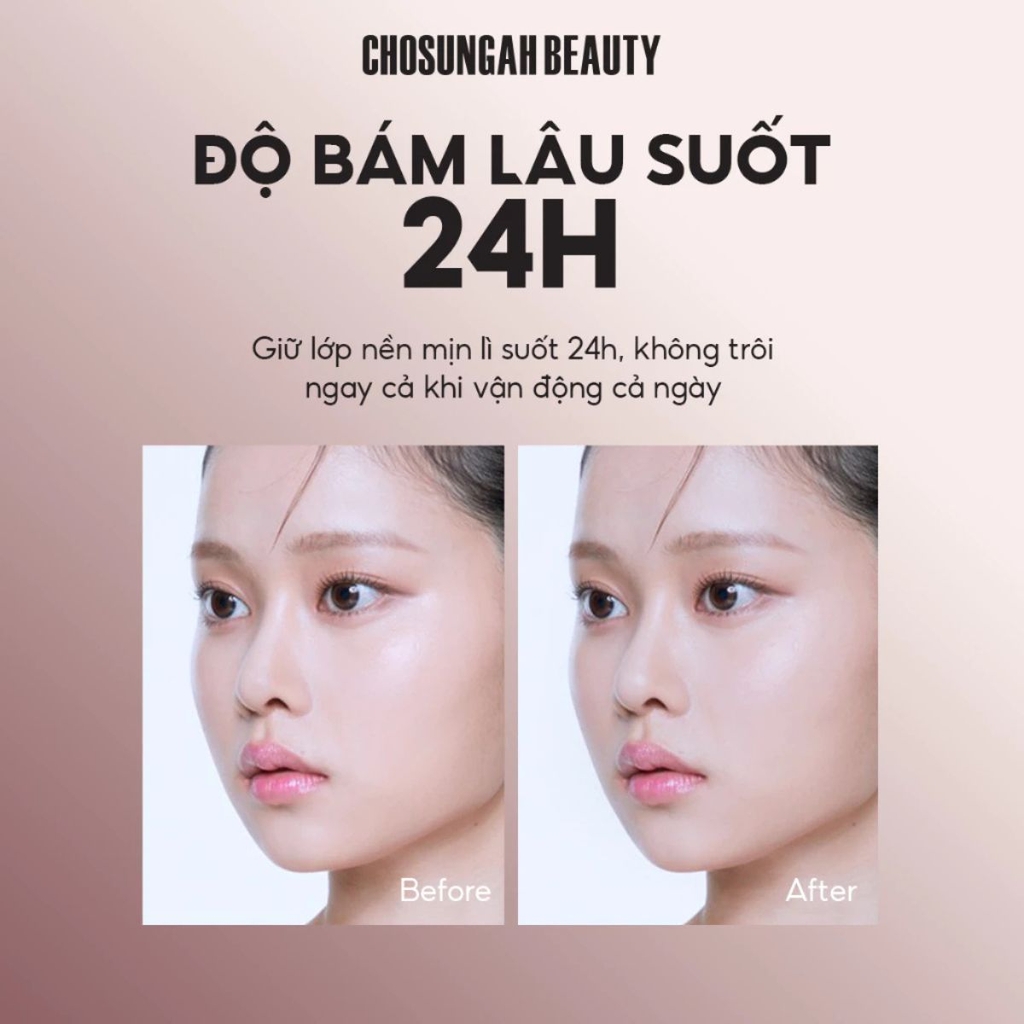 Kem Nền Chosungah TM Mega Fit Stick Foundation SPF50+ PA++++ Che Phủ Cao Dưỡng Ẩm Mịn Màng Hàn Quốc Thỏi 16g