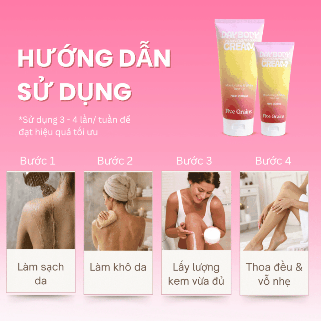 [MUA 2 TẶNG 1] Kem Dưỡng Boby Five Grains Niacinamide Nâng Tone Sáng Da Cấp Ẩm Day & Night - TẶNG GĂNG TAY NÂU THOA KEM