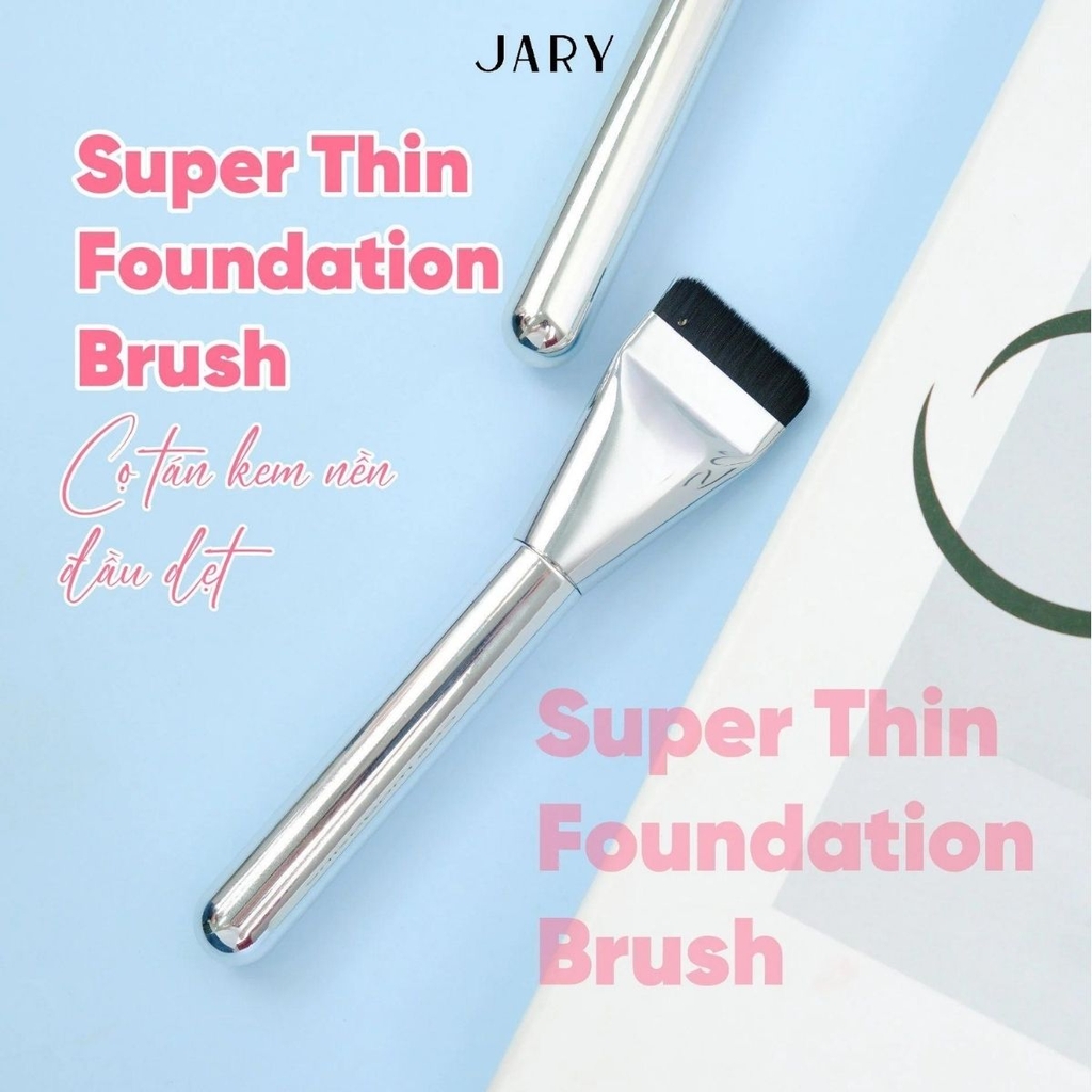 Cọ Tán Nền Dạng Lỏng Jary Super Thin Foundation Brush Đầu Dẹt Giúp Lớp Nền Đều Mỏng Nhẹ