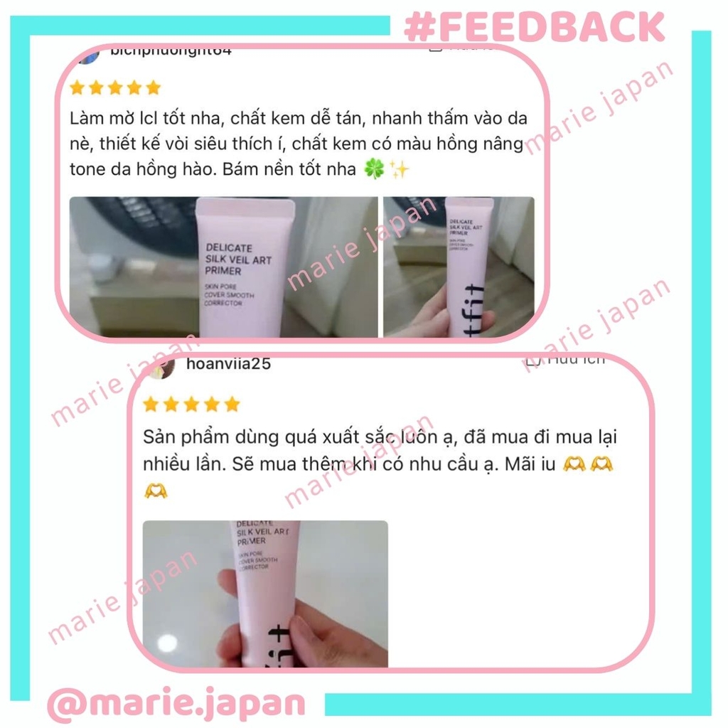 Kem Lót Trang Điểm Tfit Delicate Silk Veil Kiềm Dầu Nâng Tông Tự Nhiên Hàn Quốc 30ml