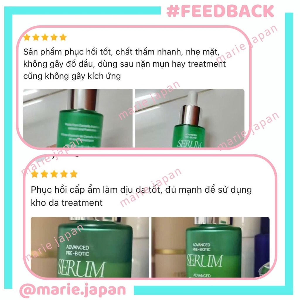Serum Porêves Advanced Pre-Biotic Dưỡng Ẩm Phục Hồi Làm Dịu Da Chai 30ml