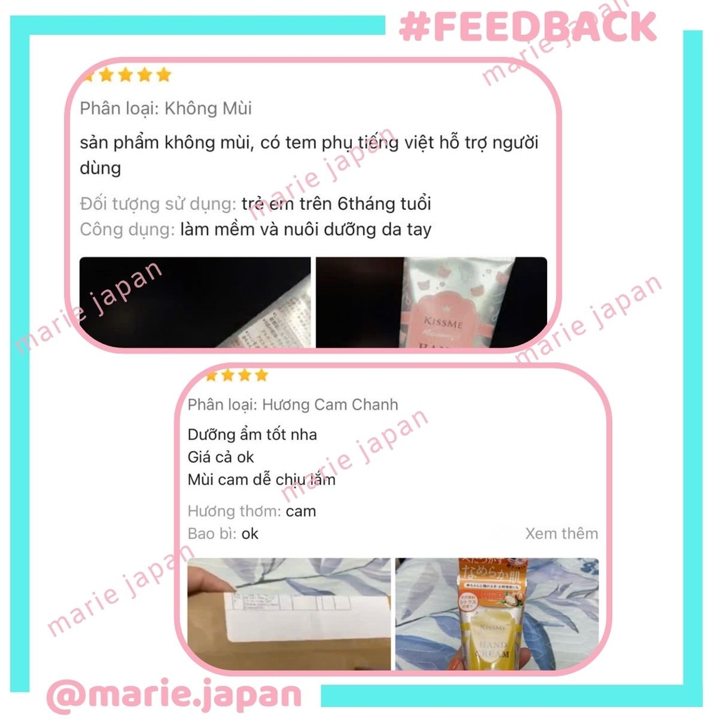 Kem Dưỡng Da Tay Kiss Me Mommy Cấp Ẩm Săn Chắc Mềm Mịn Cho Da Nhạy Cảm Nhật Bản Tuýp 60g