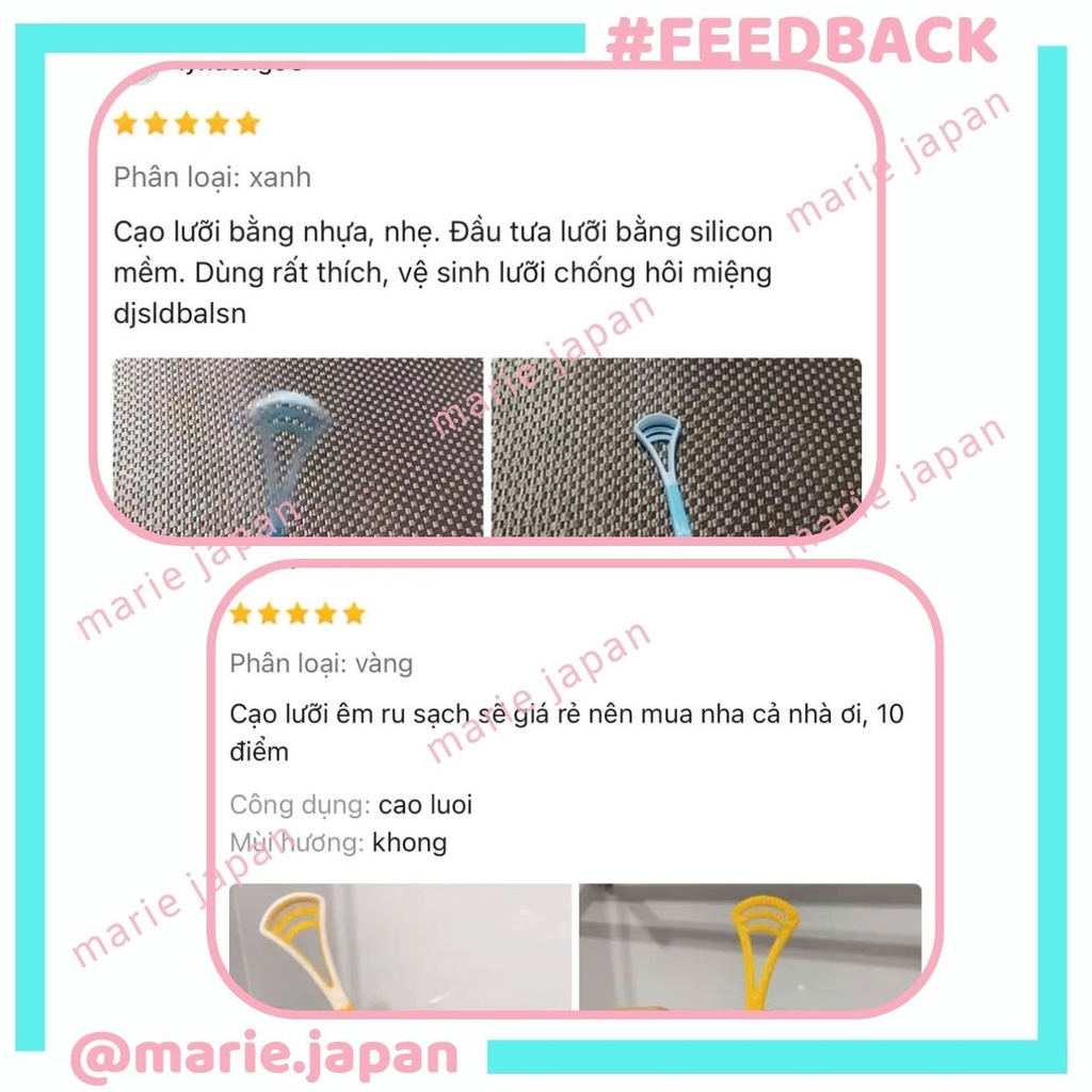 Dụng Cụ Cạo Lưỡi COBQB No.C08 Mềm Mại Làm Sạch Vi Khuẩn Giảm Hôi Miệng