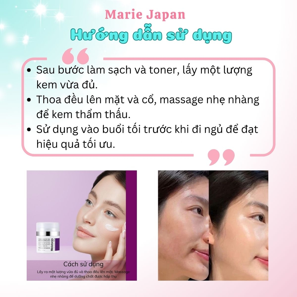 Kem Dưỡng Trắng Melatonin Liposome 5% Chống Lão Hóa Mờ Thâm Nám Maxclinic Time Return Cream Hàn Quốc 50G