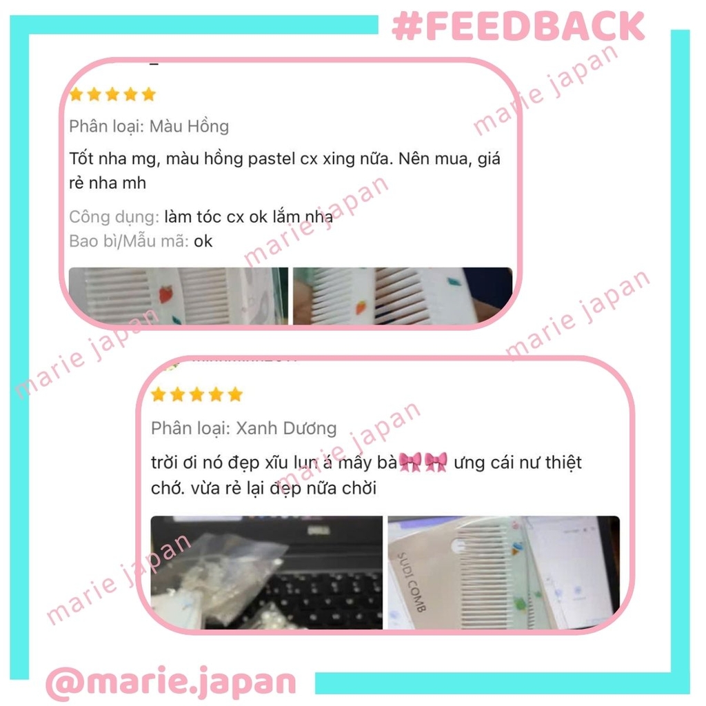 Lược Chải Tóc Mini Cute Girl Siêu Dễ Thương Nhỏ Gọn Tiện Lợi Mang Theo