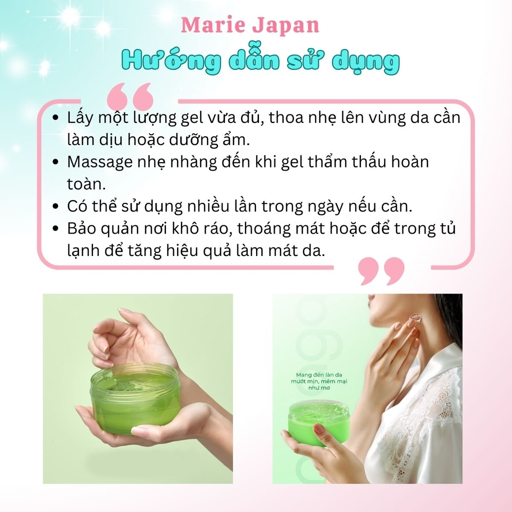 Gel Dưỡng Ẩm Lô Hội Arumore Aloe Vera 99% Làm Dịu Da Phục Hồi Dưỡng Ẩm Toàn Thân – Hàn Quốc – Hũ 300ml