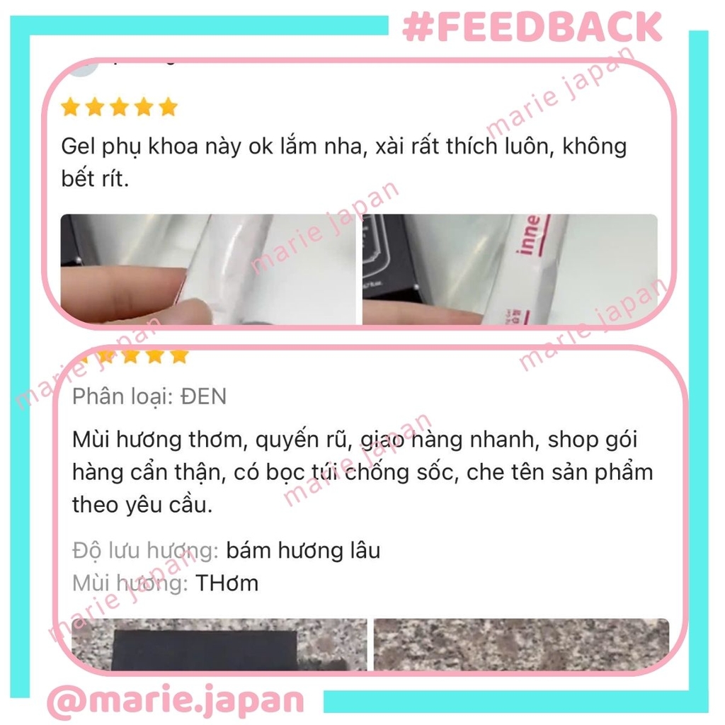 Combo 2 món 1 Nước Hoa vùng kín Foellie ĐEN - BIJOU 5ml + 1 Que Dung Dịch Vệ Sinh Wettrust Inner