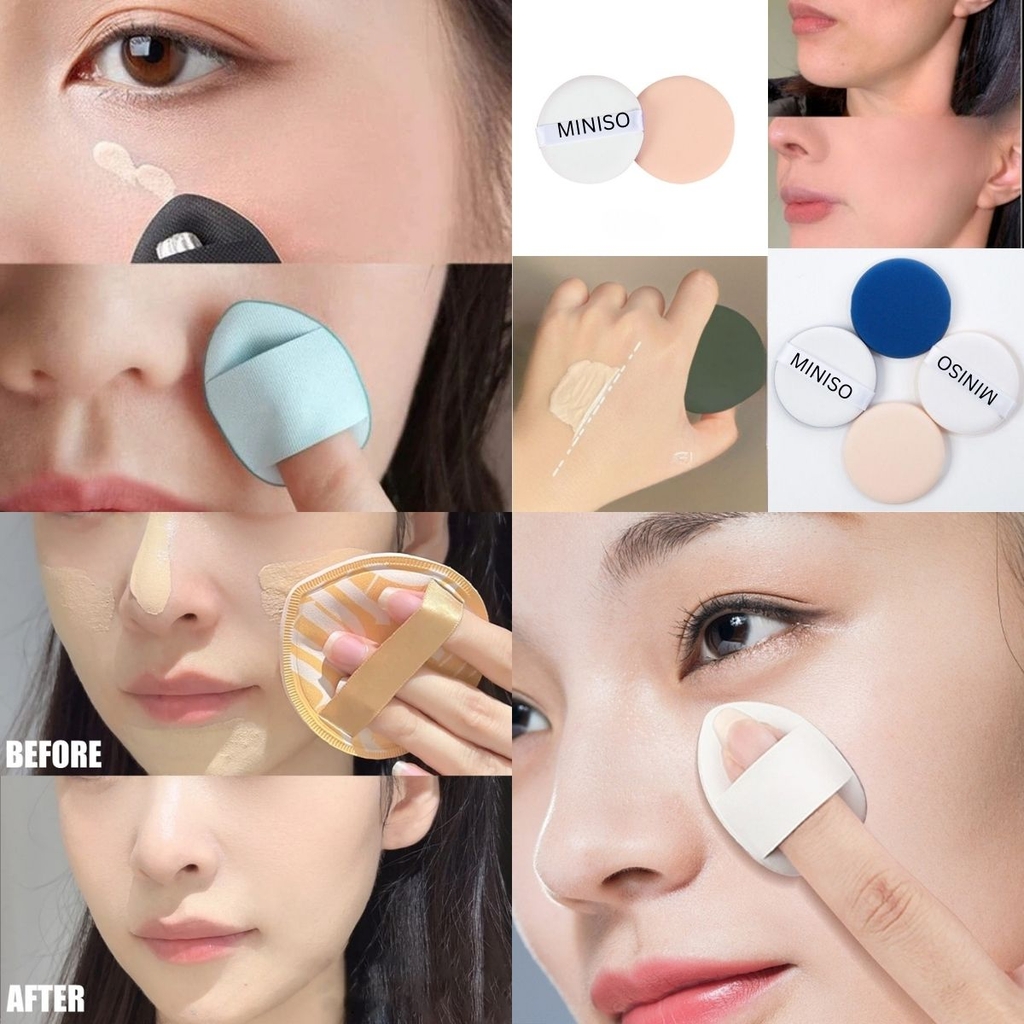 Set 5 Bông Mút Trang Điểm Nhiều Màu Đa Năng Mềm Mại Dễ Tán Nhỏ Gọn Tiện Lợi 