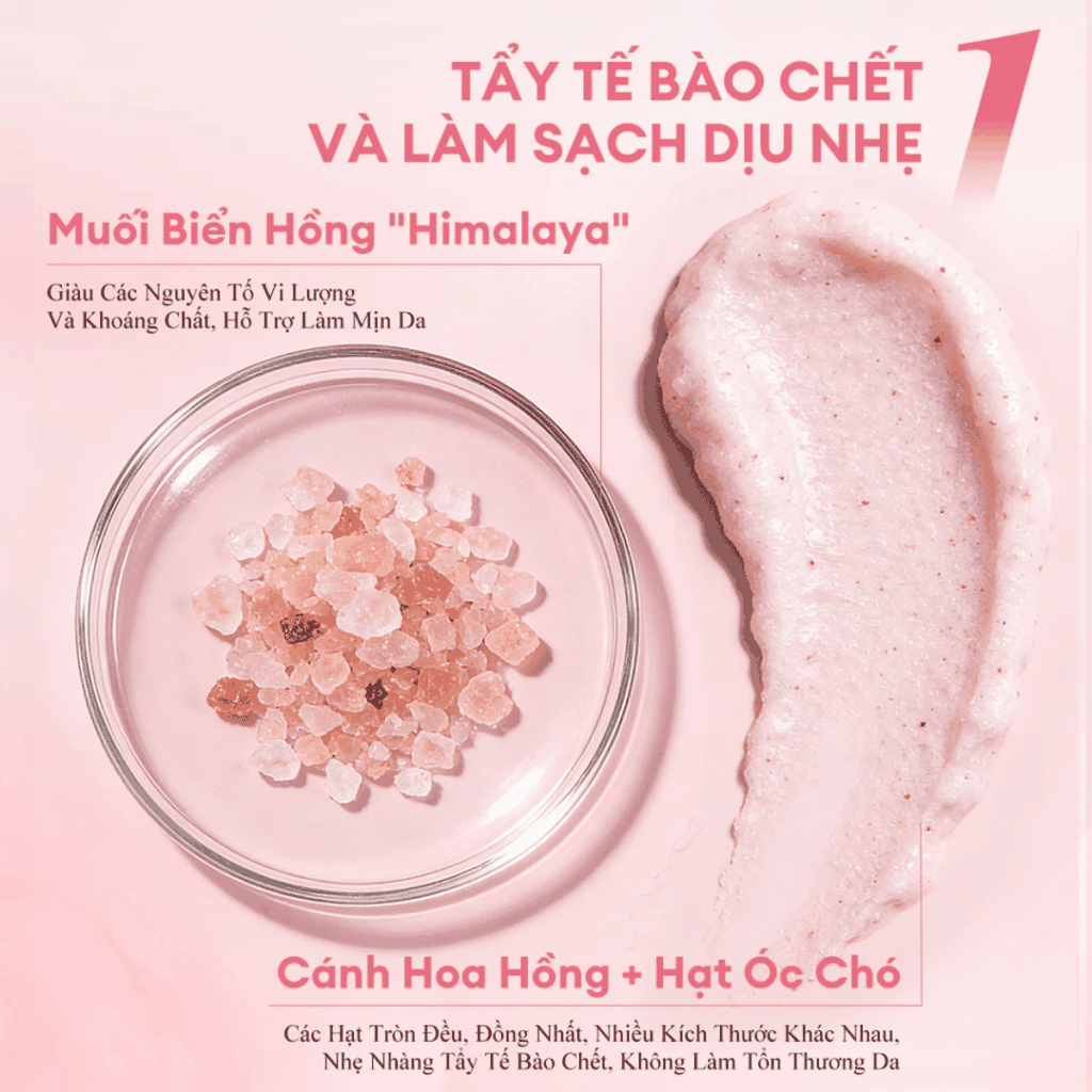 Tẩy Tế Bào Chết Body COLORKEY Dưỡng Sáng Da Mịn Màng, Rosé Crush Perfumed Brightening Body Scrub 200g