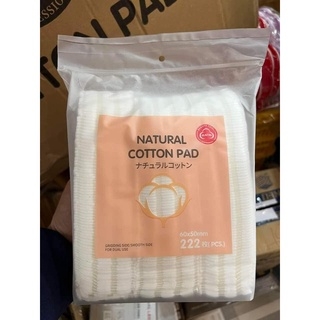 Bông Tẩy Trang NATURAL Cotton Pad 3 Lớp Bịch 222 Miếng