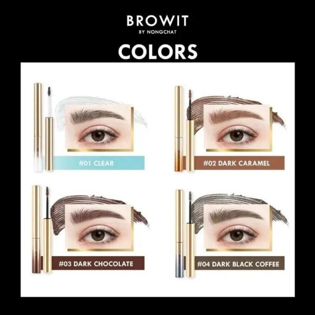 Mascara Chuốt Định Hình Lông Mày Browit Setting Eyebrown Không Lem Không Trôi Giữ Nếp Hoàn Hảo Bền Đẹp Suốt Ngày Dài Thái Lan