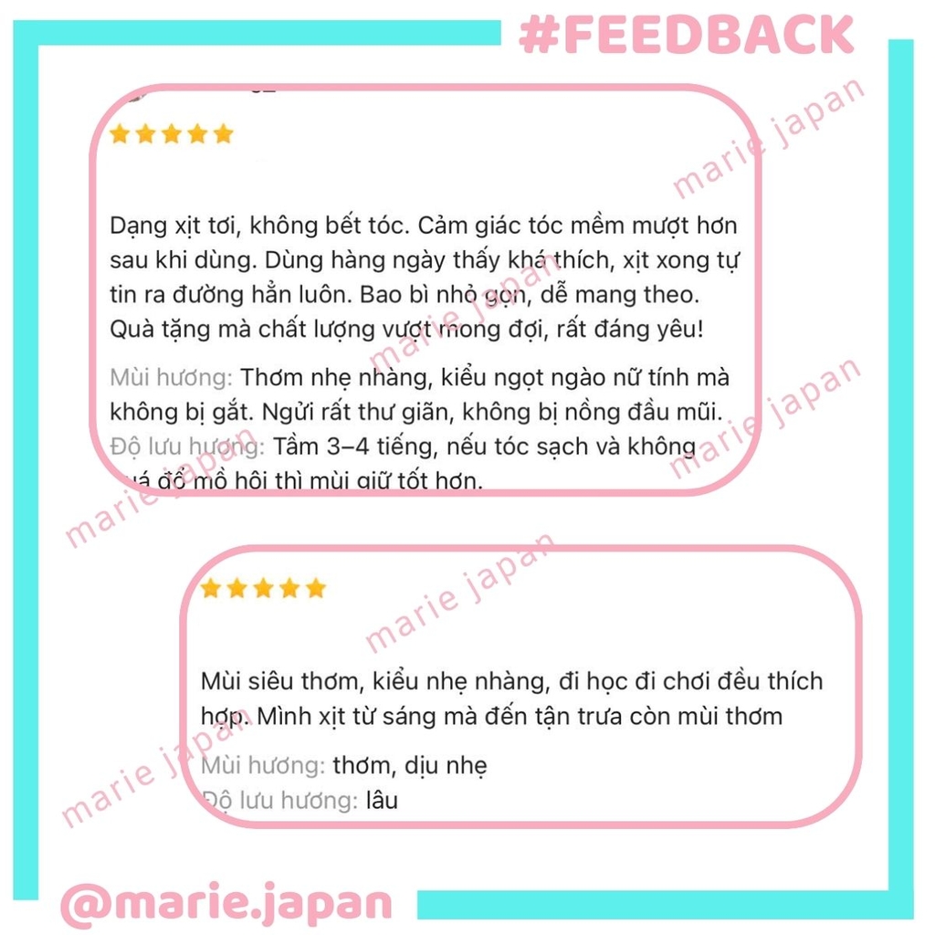 Nước Hoa Tóc Glorie Hair Mist Perfume Lưu Hương Thơm Hạn Chế Mùi Hôi Dưỡng Tóc Mềm Mượt Bộ 3 Chai Mini 10ml