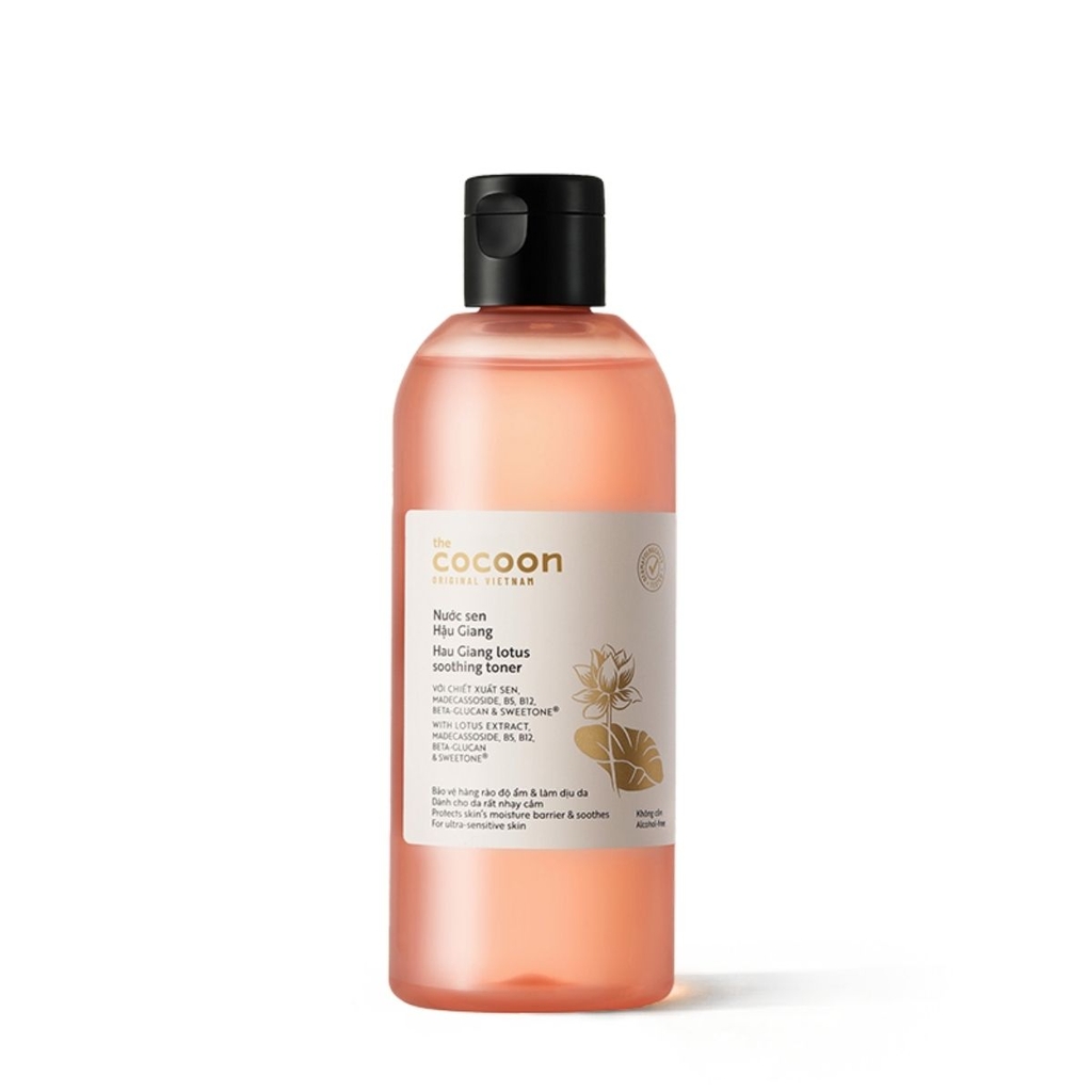 Toner Cocoon Sen Hậu Giang Làm Dịu Phục Hồi Đa Nhiệm Cho Da Nhạy Cảm