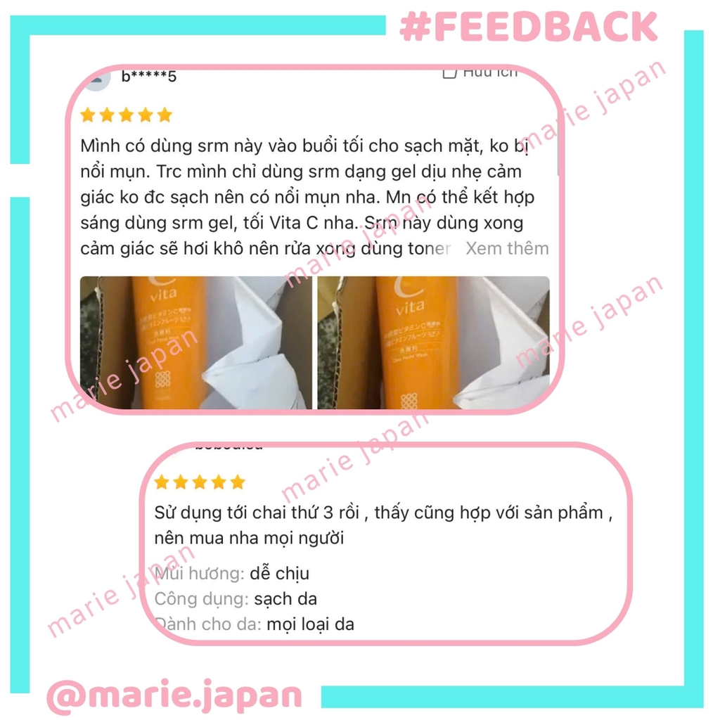 Sữa Rửa Mặt Meishoku C Vita Clear Facial Wash Dưỡng Trắng Sáng Da Ngừa Thâm Mụn Nhật Bản