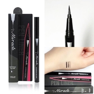 Bút Kẻ Mắt Dạ Cellio Không Lem Trôi Miracle Waterproof Pen Liner