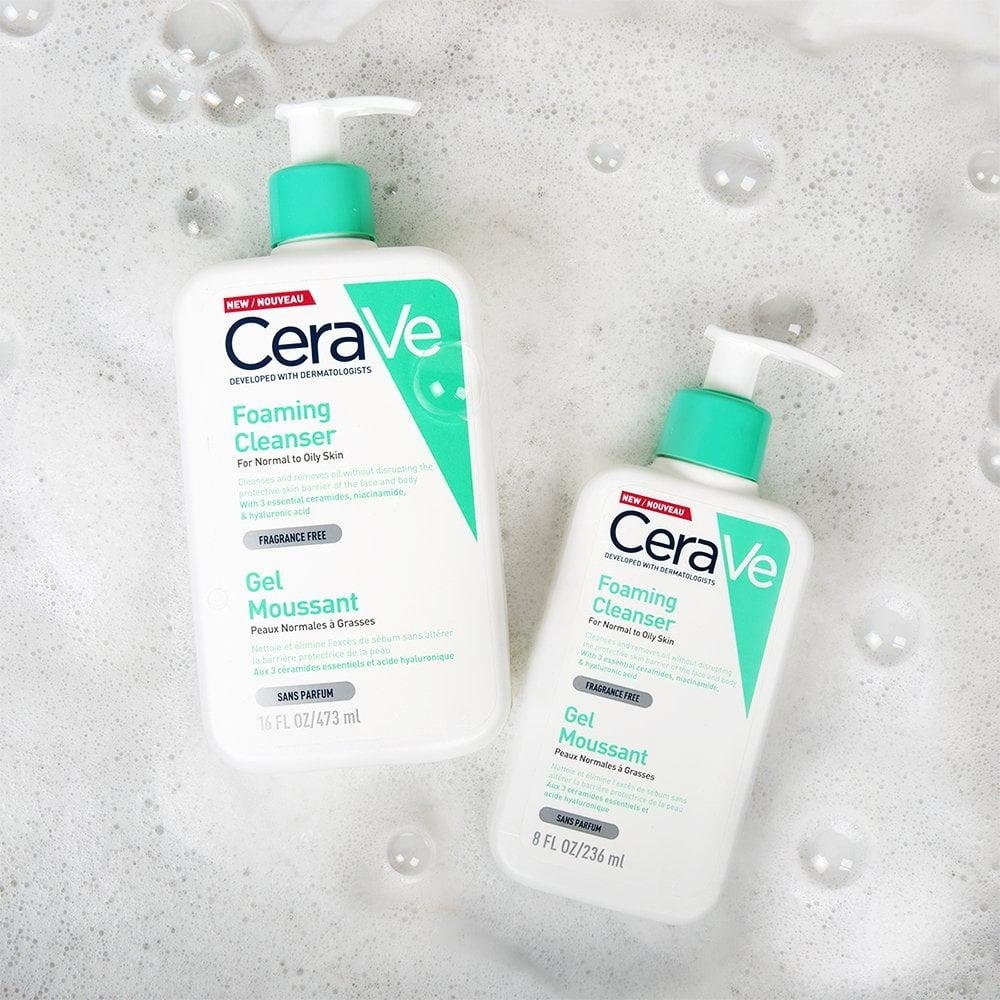 Sữa Rửa Mặt Dịu Nhẹ Cerave Foaming Facial Cleanser Da Dầu Da Khô & Da Nhạy Cảm