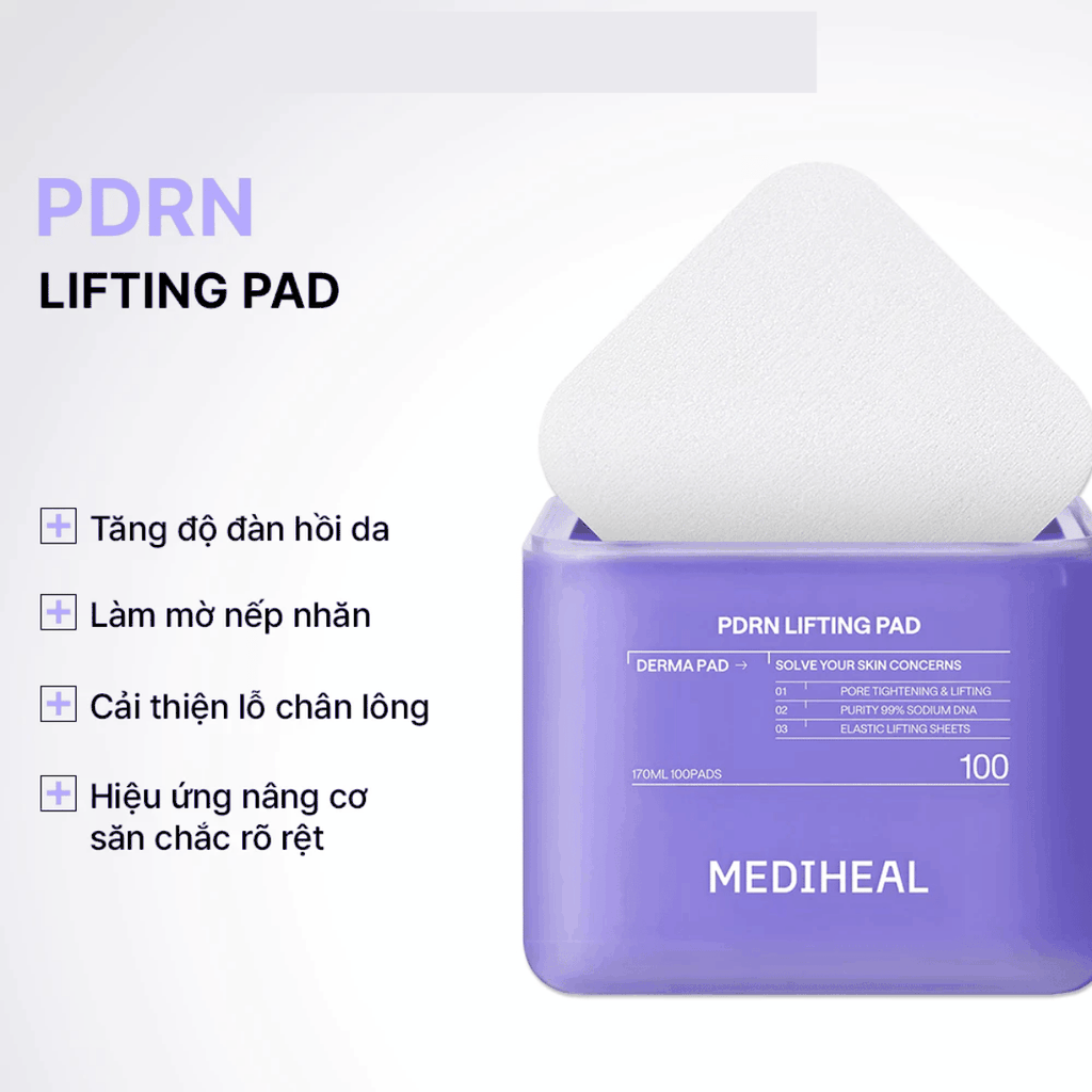 Toner Pad Mediheal Sạch Sâu Dưỡng Ẩm Sáng Da Hàn Quốc Hộp 100 Miếng