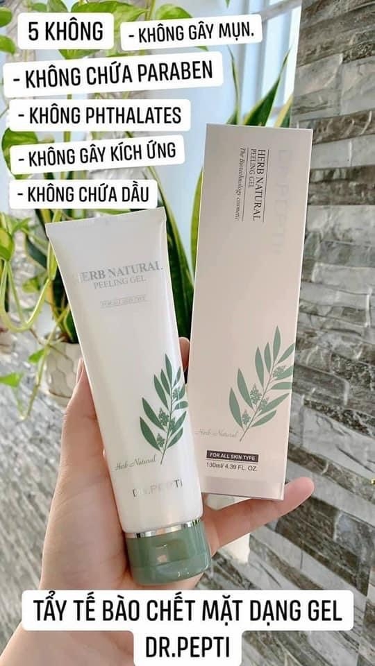 Tẩy TBC DrPepti Herb Natural Peeling Gel Tuýp 130ml