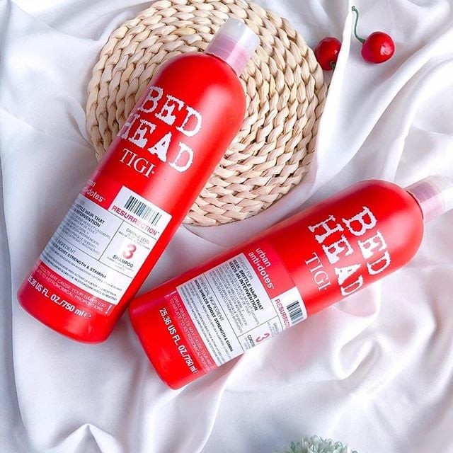 Set Gội Xả Tigi Bed Head Phục Hồi Hư Tổn Tơi Phồng Tóc - Chai 750ml*2