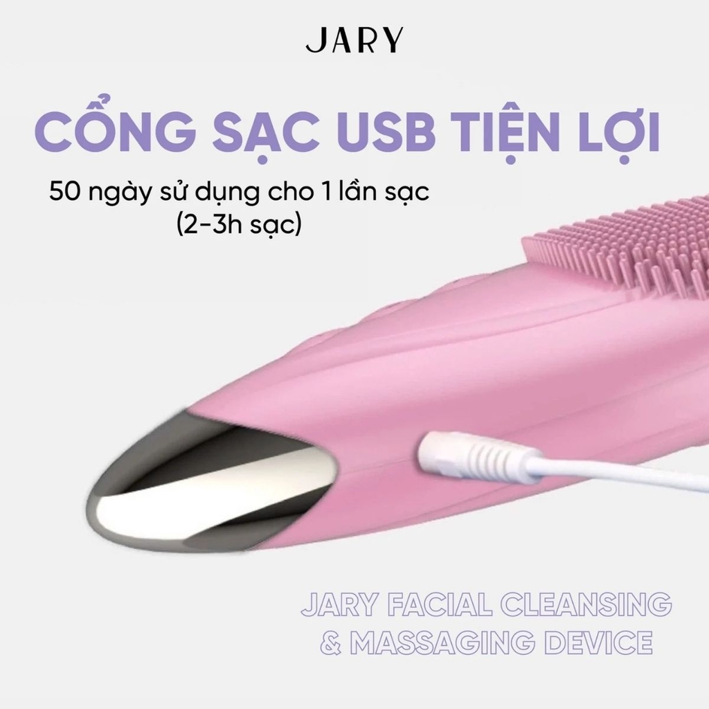 Máy Rửa Mặt Jary Facial Cleansing Massage Nâng Cơ Làm Sạch Sâu Giảm Nhăn Bọng Mắt