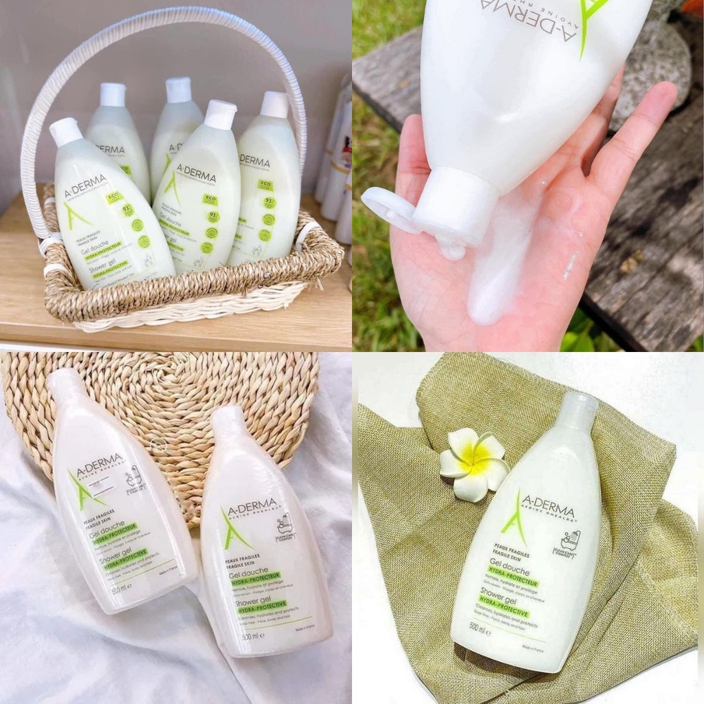 Sữa Tắm Aderma Hỗ Trợ Giảm Mụn Lưng Sáng Mịn Da 500ml