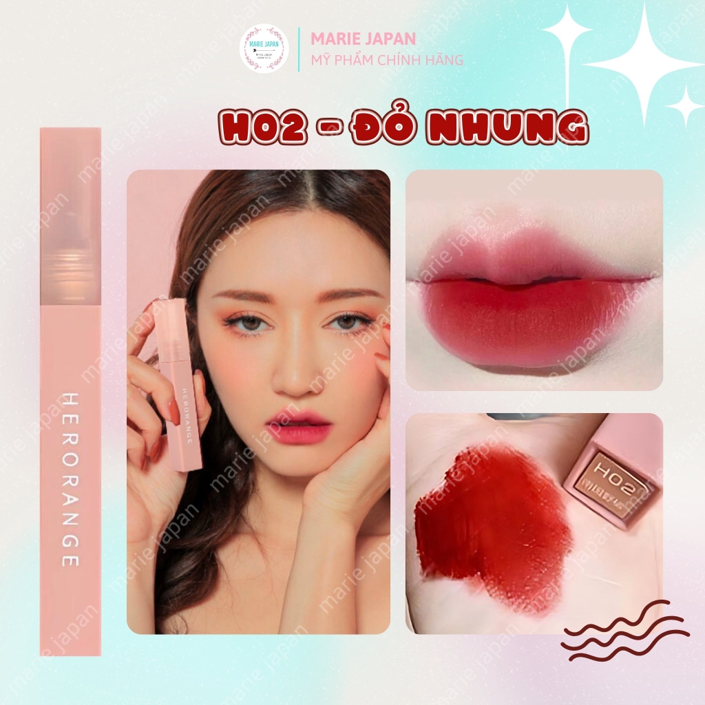 Son Kem Lì HerOrange Mềm Mịn Lâu Trôi