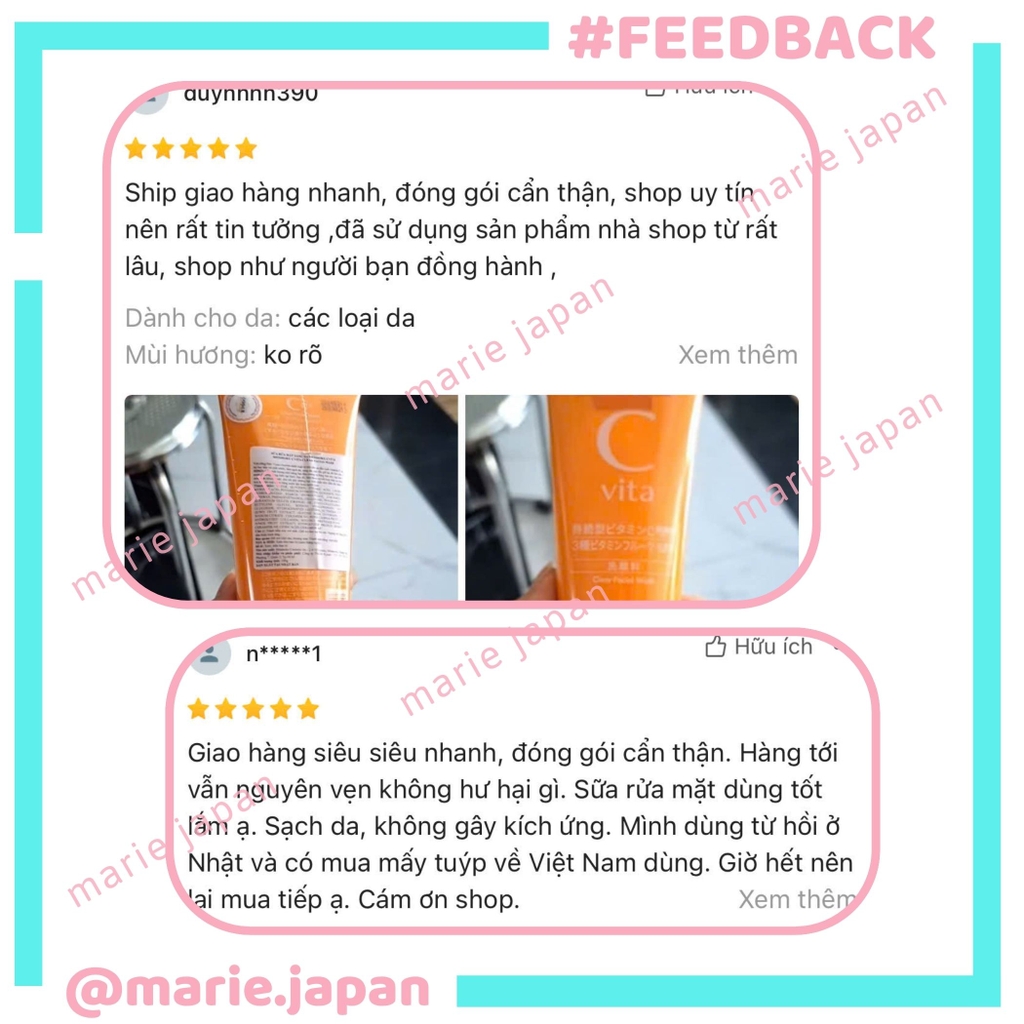 Sữa Rửa Mặt Meishoku C Vita Clear Facial Wash Dưỡng Trắng Sáng Da Ngừa Thâm Mụn Nhật Bản