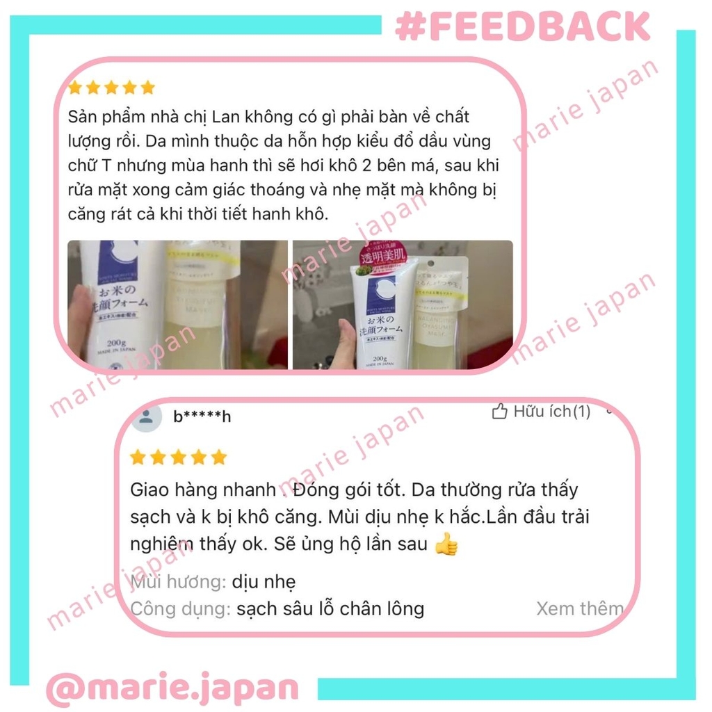 Sữa Rửa Mặt Gạo Momotani White Moisture Facial Wash Làm Sạch Sâu Dưỡng Ẩm Sáng Da Nhật Bản