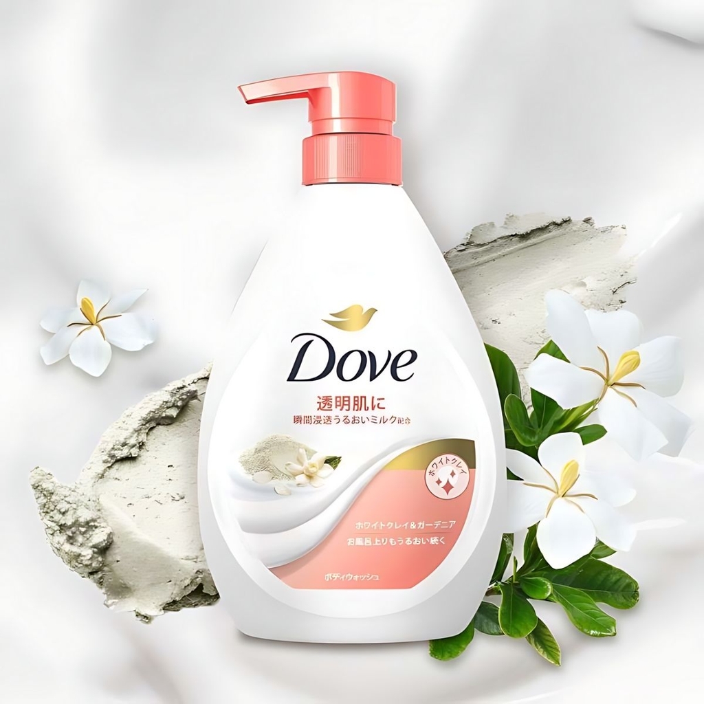 Sữa Tắm Dove Sáng Da Dưỡng Ẩm  Mịn Màng Thơm Lâu Nhật Bản 470g