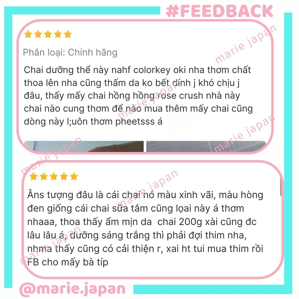 Dưỡng Thể Colorkey Rosé Crush Dưỡng Ẩm Sáng Da Mềm Mịn Ngọt Ngào Perfumed Brightening Body Lotion Tuýp 200g - TẶNG 1 SET 2 SAMPLE GEL TẮM ROSE CRUSH