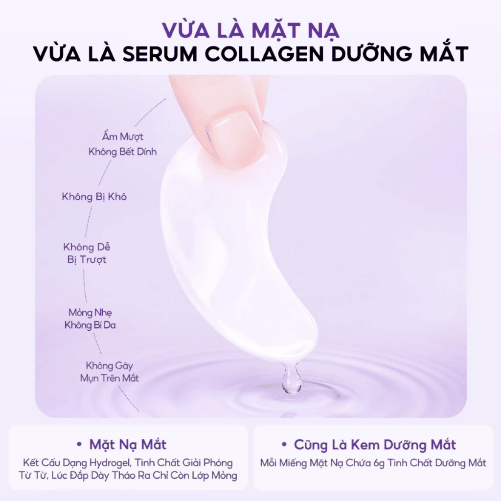 Mặt Nạ Mắt Colorkey Luminous Hỗ Trợ Làm Sáng và Nâng Cơ Vùng Da Mắt  Ginseng Brightening & Uplifting Eye Mask 1 Miếng Lẻ 6g