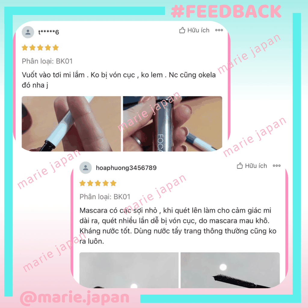 Mascara Focallure Cao Cấp Siêu Dài Cong Mi, Bền Lì Lengthening Lifting BK01 7,3g