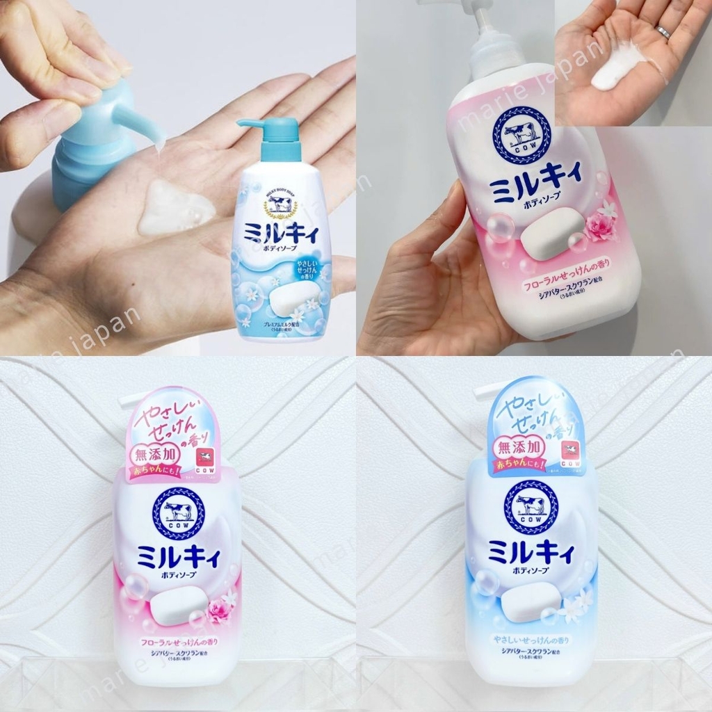 Sữa Tắm Cow Tạo Bọt Dịu Nhẹ Dưỡng Ẩm Mềm Mịn Cho Da Nhạy Cảm Nhật Bản Chai 500ml