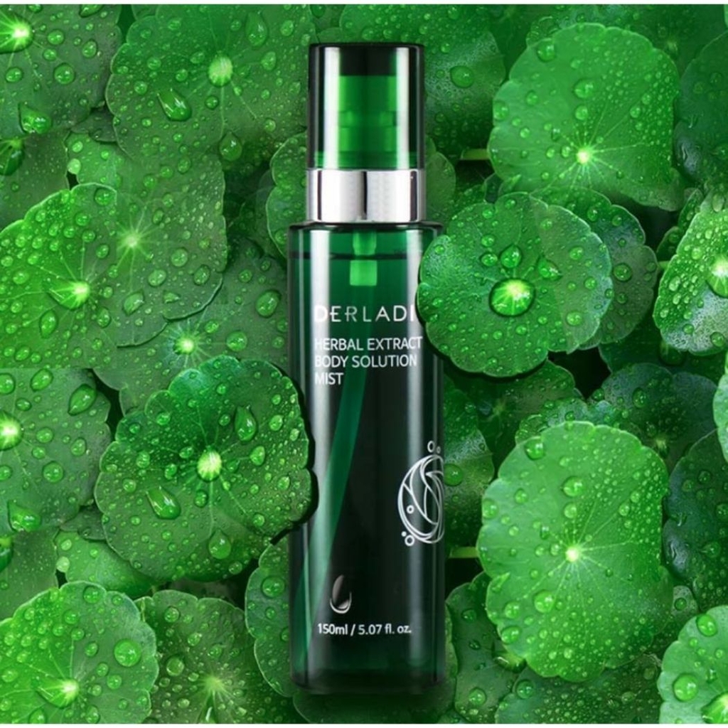 Xịt Mụn Lưng Derladie Herbal Extract Body Solution Mist Mờ Thâm Giảm Viêm Nang Lông Hàn Quốc 150ml