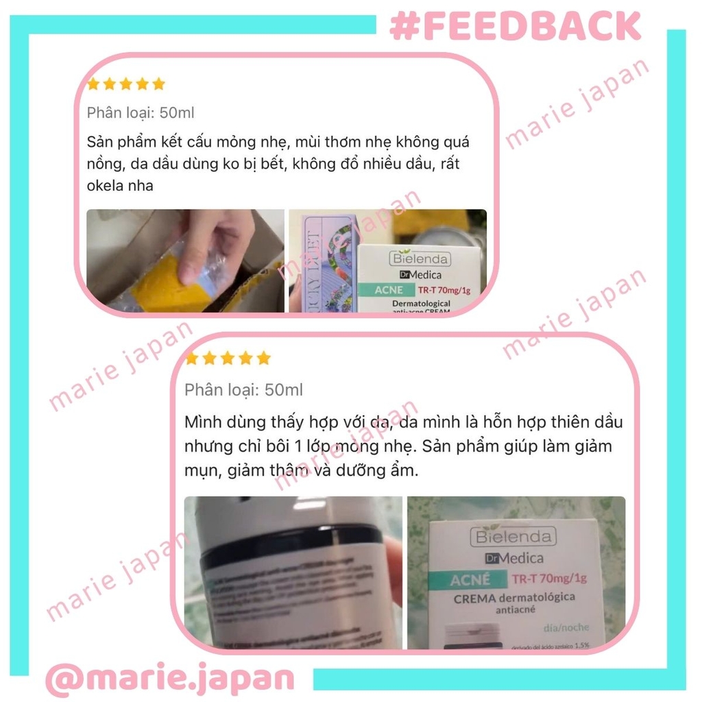 Kem Dưỡng Bielenda DrMedica Anti-Acne Dermatological Giảm Mụn Kiềm Dầu Phục Hồi Da Hộp 50ml