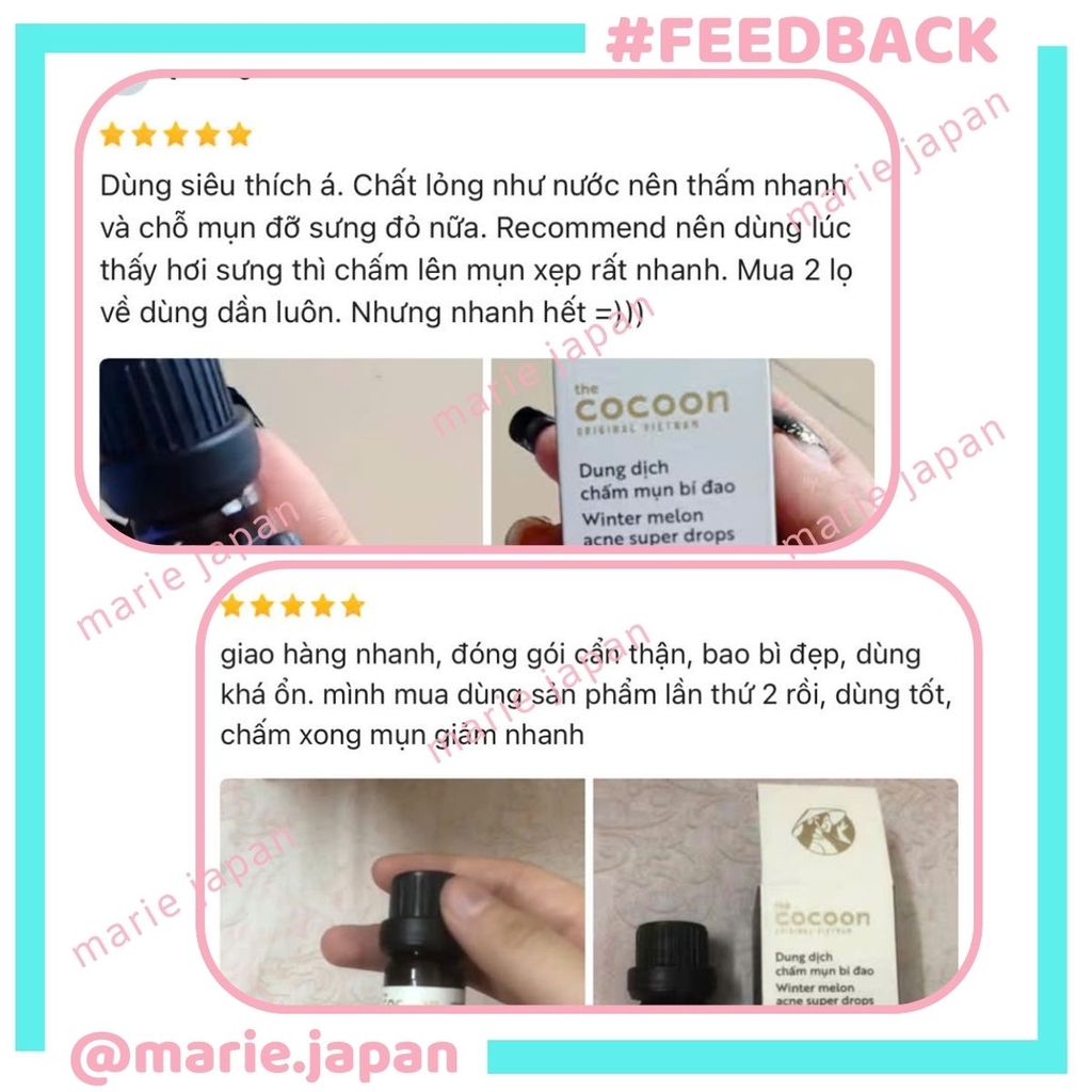 Dung Dịch Chấm Mụn Bí Đao Cocoon Giảm Sưng Viêm Sạch Mụn Chai 5ml