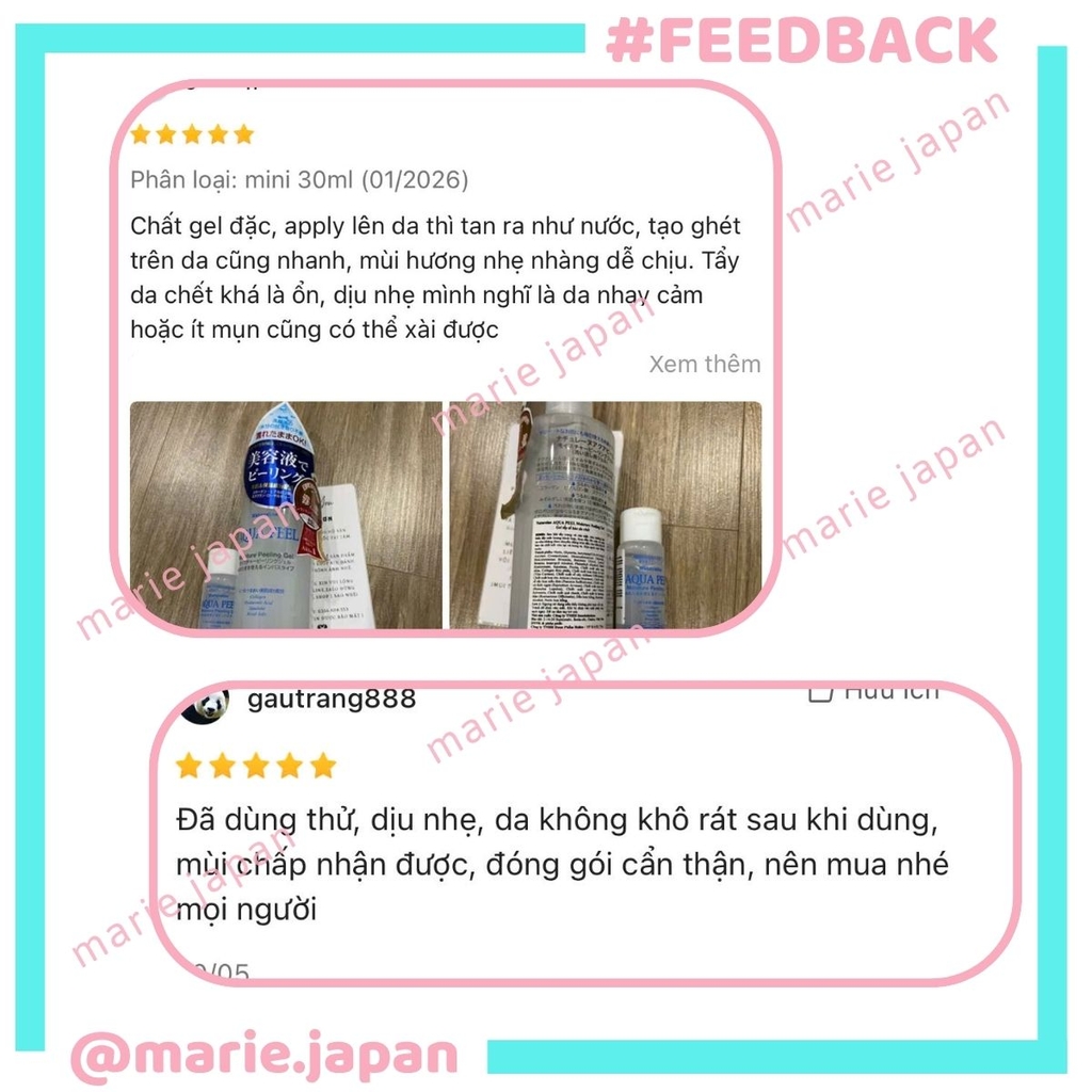 Tẩy Tế Bào Chết Natureine Aqua Peel Gel Sạch Dịu Nhẹ Dưỡng Ẩm Sáng Da Nhật Bản Chai 200ml 