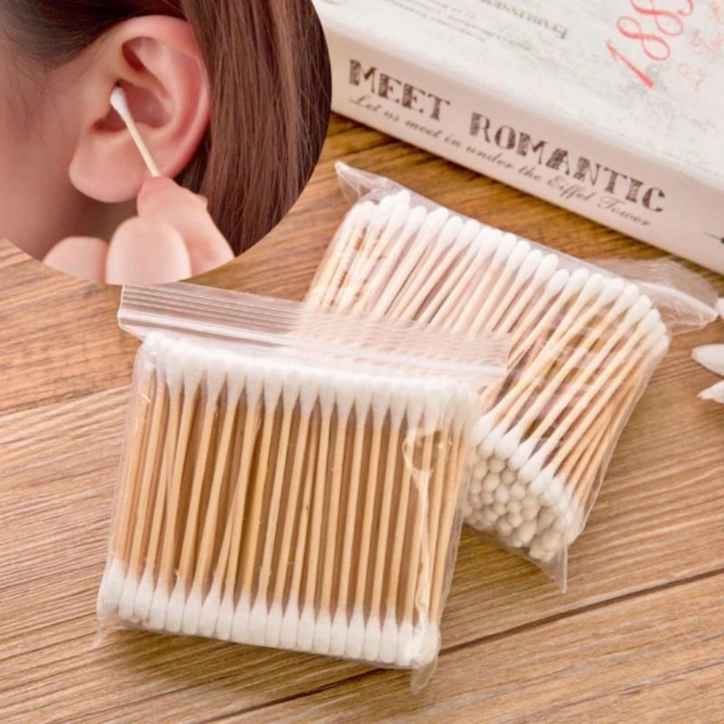 Tăm Bông Thân Gỗ Tự Nhiên Đa Năng Tiện Lợi An Toàn Vệ Sinh