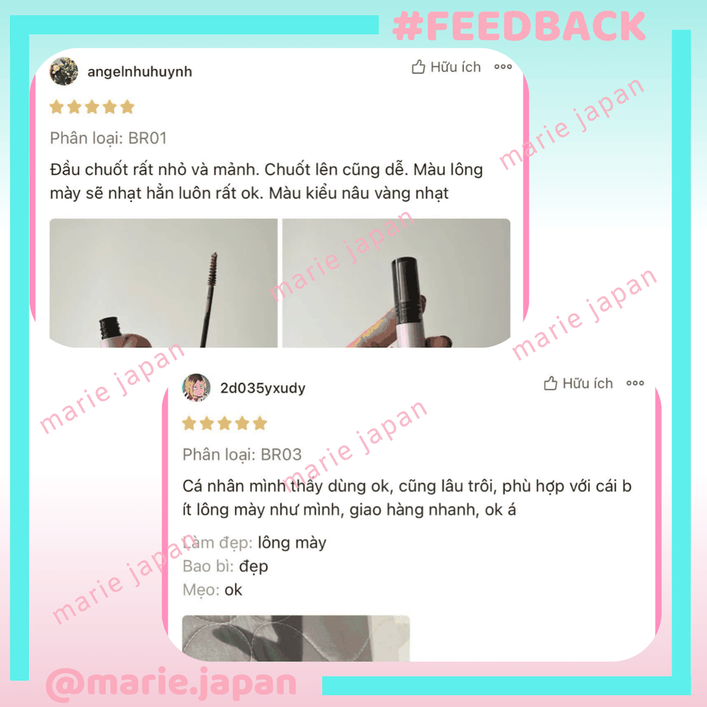 Mascara Lông Mày Focallure Cao Cấp Chống Trôi Siêu Bền Màu Eyebrow Gel E58 5g