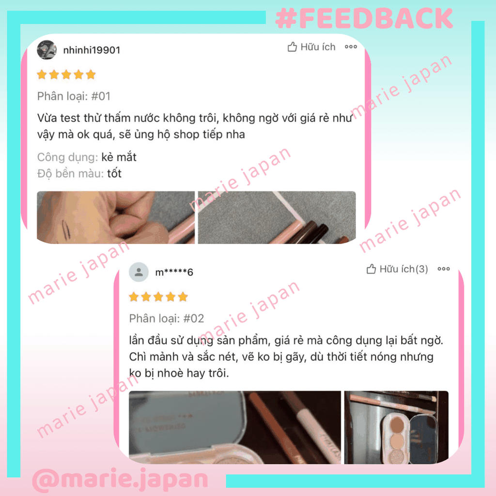Gel Kẻ Mắt Pinkflash Nét Siêu Mảnh Không Lem Chống Thấm Nước ProTouch Eyeliner Pencil E13